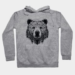 Grizzly Bear Animal Freedom World Wildlife Wonder Vector Graphic Hoodie